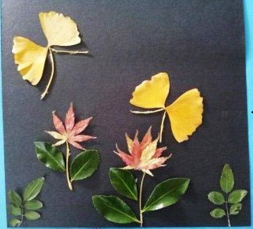叶子粘贴画图片大全,叶子粘贴画艺术盛宴