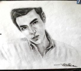 吴亦凡素描图片大全,捕捉明星风采的线条艺术